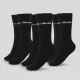 3/4 Socks 3Pack Black zokni - L - fekete - GymBeam