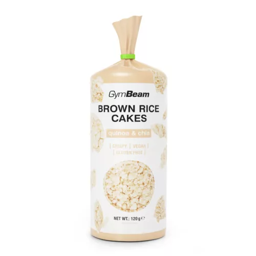 Puffasztott barnarizs-szelet - 120 g - quinoa és chia - GymBeam