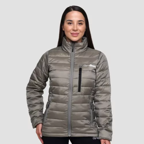 Puffer női kabát Vetiver/Black - S - zöld - GymBeam