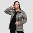Puffer női kabát Vetiver/Black - S - zöld - GymBeam