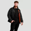 Puffer férfi kabát Black/Orange - S - fekete - GymBeam