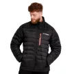 Puffer férfi kabát Black/Orange - S - fekete - GymBeam