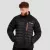 Puffer férfi kabát Black/Orange - L - fekete - GymBeam