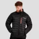 Puffer férfi kabát Black/Orange - L - fekete - GymBeam
