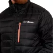 Puffer férfi kabát Black/Orange - L - fekete - GymBeam