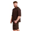 Unstoppable oversized póló Brown - S - barna - GymBeam