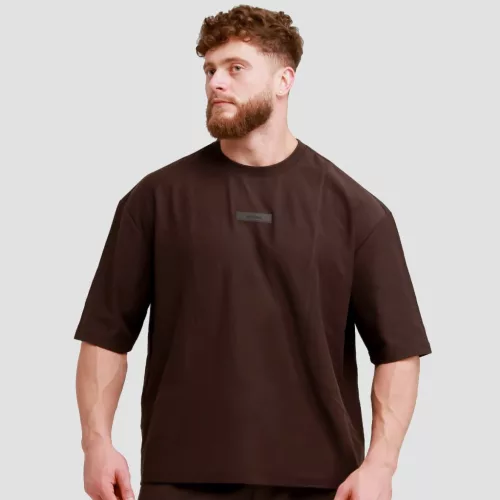 Unstoppable oversized póló Brown - XL - barna - GymBeam