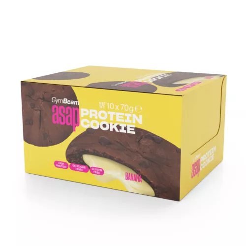 ASAP Protein Cookie - 10 x 70 g - banán - GymBeam