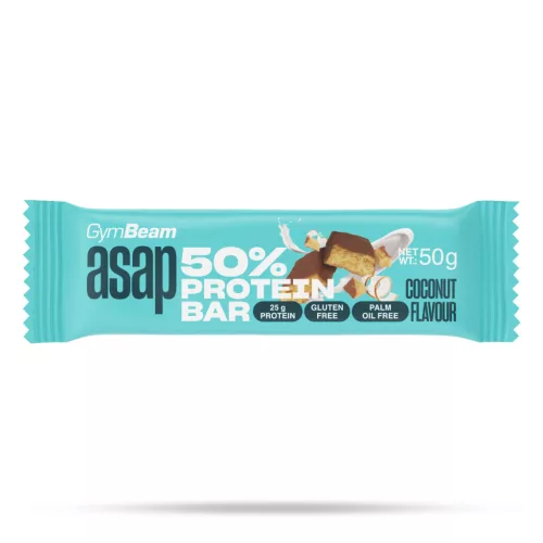 ASAP 50% fehérjeszelet - 50 g - kókusz - GymBeam