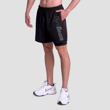 Essence 2in1 rövidnadrág Black - L - fekete - GymBeam