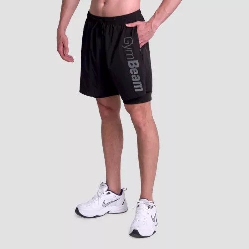 Essence 2in1 rövidnadrág Black - XL - fekete - GymBeam