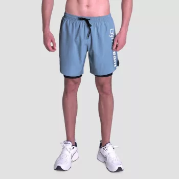 Essence 2in1 rövidnadrág Blue - S - kék - GymBeam