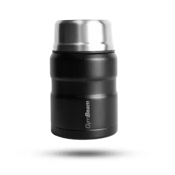 Termo ételhordó 500 ml - fekete - GymBeam