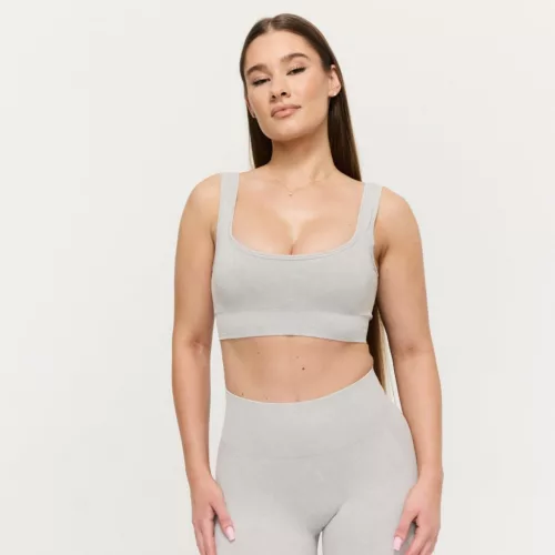 Lift varrásmentes sportmelltartó Grey - L - szürke - GymBeam