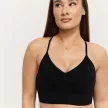 Sculpt varrásmentes sportmelltartó Black - S - fekete - GymBeam