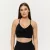 Sculpt varrásmentes sportmelltartó Black - XL - fekete - GymBeam