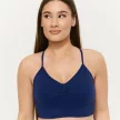Sculpt varrásmentes sportmelltartó Navy - L - kék - GymBeam