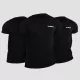 Basic póló 3Pack Black - M - 3pack - fekete - GymBeam