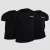 Basic póló 3Pack Black - XL - 3pack - fekete - GymBeam