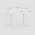 Basic póló 3Pack White - XXL - 3pack - fehér - GymBeam