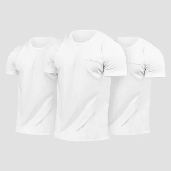 TRN póló 3Pack White - XXXL - 3pack - fehér - GymBeam