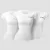 Basic női póló 3Pack White - M - 3pack - fehér - GymBeam
