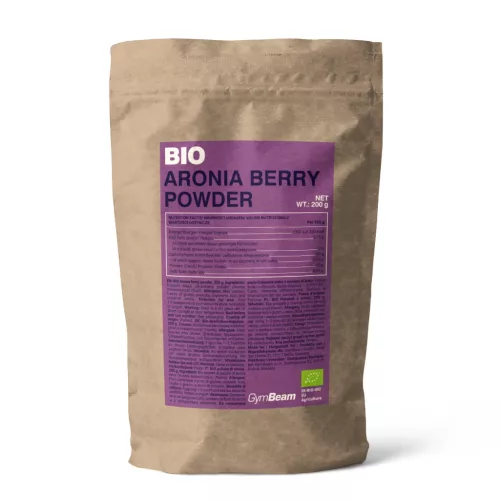 BIO Fekete berkenye (Arónia) por - 200 g - GymBeam