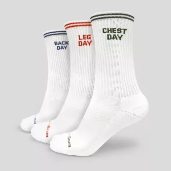 GymRat zokni 3Pack White - L - multicolor - GymBeam