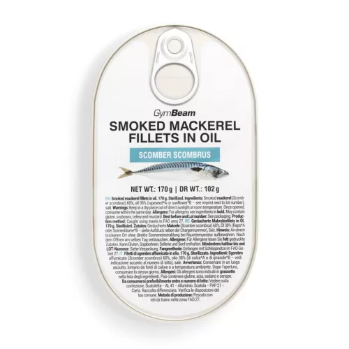 Füstölt makrélafilé olajban - 170 g - GymBeam