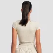 Aura női Cropped póló Grey - L - szürke - GymBeam