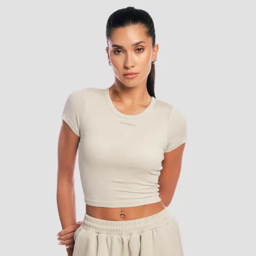 Aura női Cropped póló Grey - XL - szürke - GymBeam