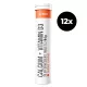 Kalcium + D3-vitamin pezsgőtabletta - 12 x 20 tabletta - narancs - GymBeam