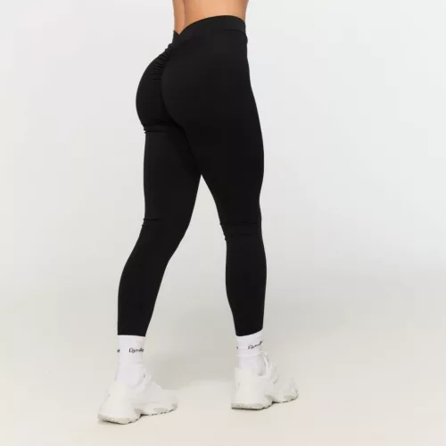 Fierce női V-back leggings Black - XS - fekete - GymBeam