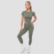 Women‘s Cosmo Cropped T-shirt Olive - XS - zöld - GymBeam