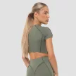 Women‘s Cosmo Cropped T-shirt Olive - M - zöld - GymBeam