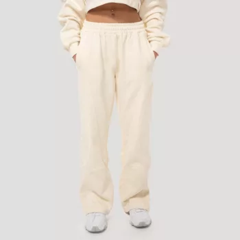 Women‘s Mochi Sweatpants Cream - XL - sárga - GymBeam