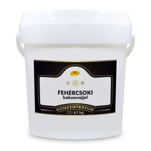 Fehércsokoládé koncentrátum kakaóvajjal 4,5 kg