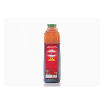   Frizzy-Color Red Gel energiaital ízű színező és ízesítő jégkása szirup 1 kg