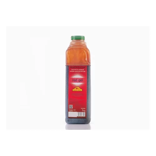 Frizzy-Color Red Gel energiaital ízű színező és ízesítő jégkása szirup 1 kg