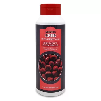 Mentes zéró rostos szirup 900 ml eper