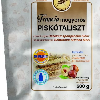 Gluténmentes Francia mogyorós piskótaliszt