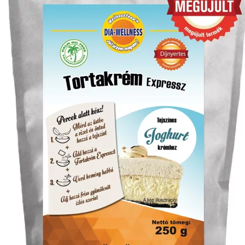 Maltit mentes Dia-Wellness Tortakrém Expess joghurt