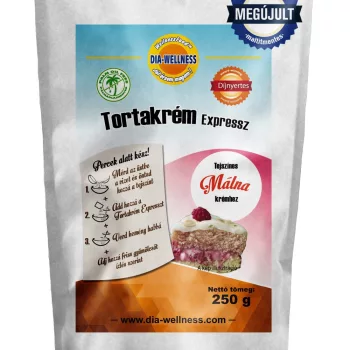 Maltit mentes Dia-wellness Tortakrém Express Málna ízű