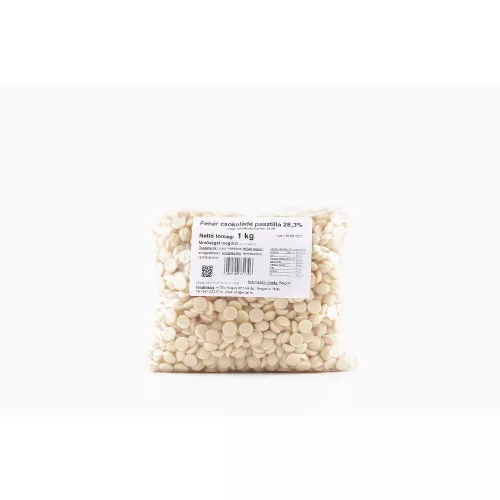 Fehércsokoládé pasztilla 1 kg