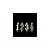 NAGY SZÁMGYERTYA ARANY-EZÜST 10 db/csomag arany 1