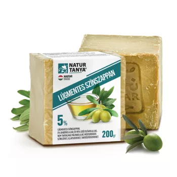   Natur Tanya Lúgmentes Színszappan - 5% Babérfaolaj és 95% Olívaolaj 200 g
