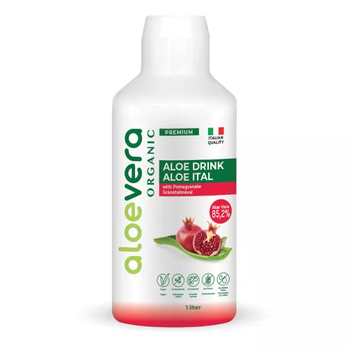 Aloe Vera Organic Prémium Ital gránátalmával 1000ml
