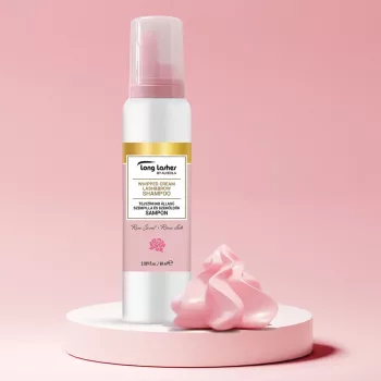   Long Lashes tejszínhab állagú szempilla-és szemöldök sampon - Rózsa illatú 100ml