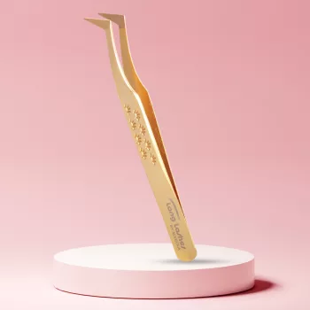 Long Lashes Pro Fiber L- alakú Volume csipesz - Arany