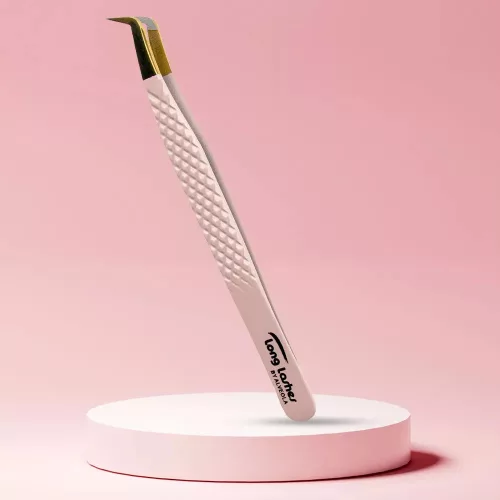 Long Lashes Pro Fiber Slim Volume csipesz - Arany fejű